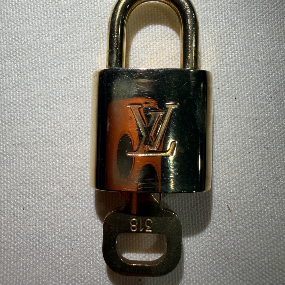 Louis Vuitton Shiny Gold Lock and Key